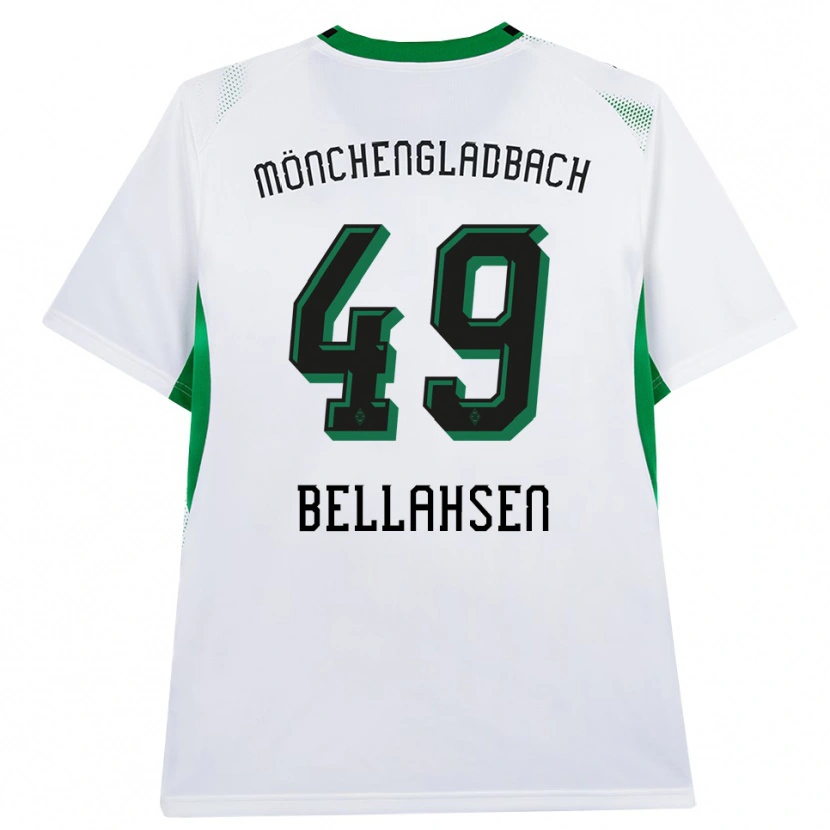 Danxen Herren Joseph Bellahsen #49 Weiß Schwarz Grün Heimtrikot Trikot 2026/27 T-Shirt