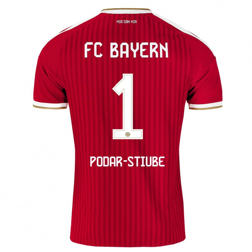 Danxen Herren David Podar-Stiube #1 Rot Weiß Blau Heimtrikot Trikot 2026/27 T-Shirt