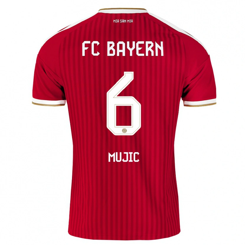 Danxen Herren Tarik Mujic #6 Rot Weiß Blau Heimtrikot Trikot 2026/27 T-Shirt