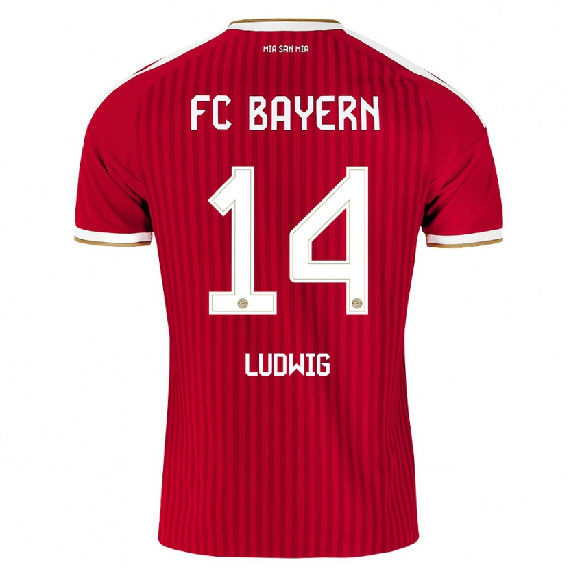Danxen Herren Linus Ludwig #14 Rot Weiß Blau Heimtrikot Trikot 2026/27 T-Shirt