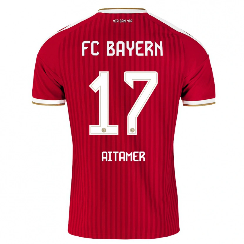 Danxen Herren Younes Aitamer #17 Rot Weiß Blau Heimtrikot Trikot 2026/27 T-Shirt