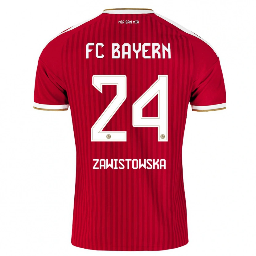 Danxen Herren Weronika Zawistowska #24 Rot Weiß Blau Heimtrikot Trikot 2026/27 T-Shirt