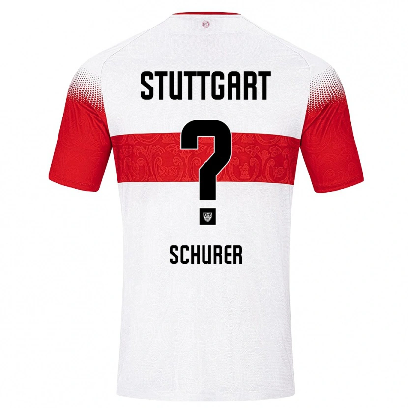 Danxen Herren Leon Schürer #0 Weiß Rot Gelb Heimtrikot Trikot 2026/27 T-Shirt