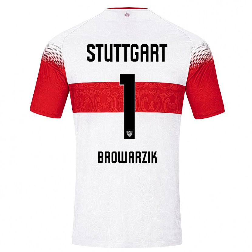 Danxen Herren Timo Browarzik #1 Weiß Rot Gelb Heimtrikot Trikot 2026/27 T-Shirt