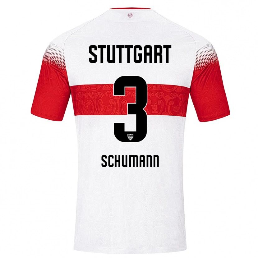 Danxen Herren Frederik Schumann #3 Weiß Rot Gelb Heimtrikot Trikot 2026/27 T-Shirt