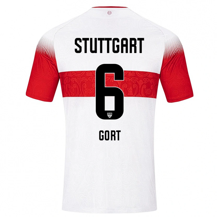 Danxen Herren Felix Gort #6 Weiß Rot Gelb Heimtrikot Trikot 2026/27 T-Shirt