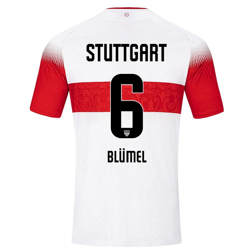 Danxen Herren Charlotte Blümel #6 Weiß Rot Gelb Heimtrikot Trikot 2026/27 T-Shirt