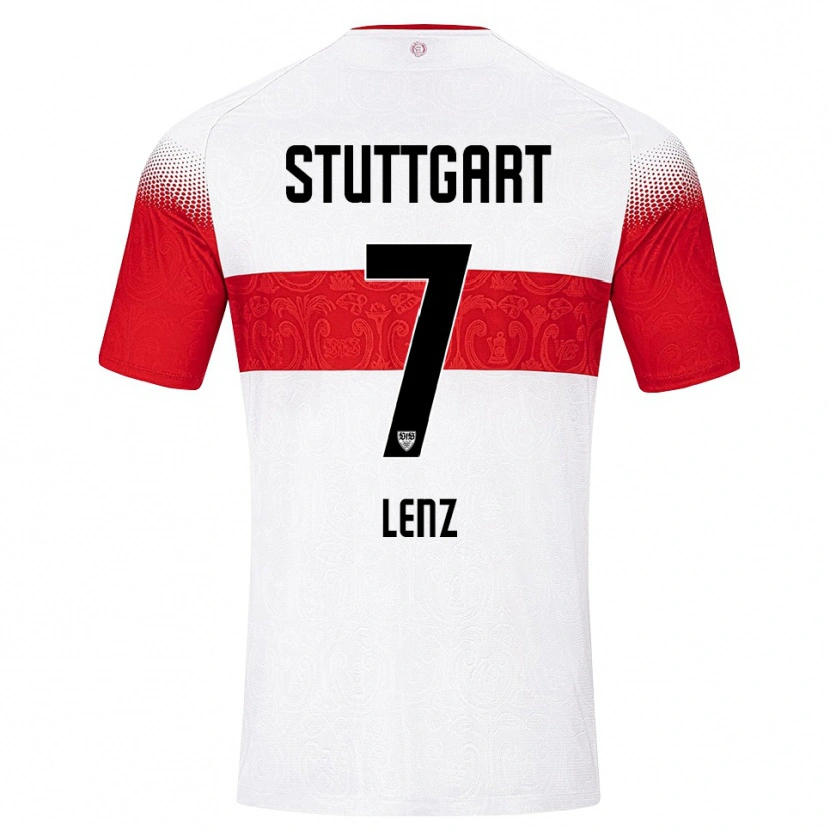 Danxen Herren Vadim Lenz #7 Weiß Rot Gelb Heimtrikot Trikot 2026/27 T-Shirt
