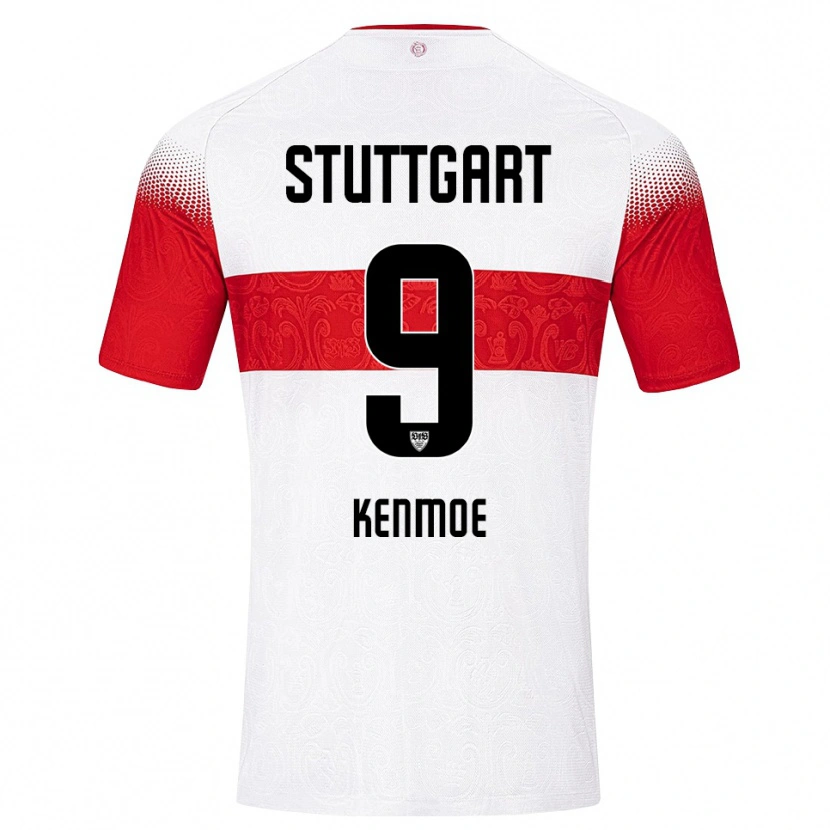 Danxen Herren Brayann Kenmoe #9 Weiß Rot Gelb Heimtrikot Trikot 2026/27 T-Shirt