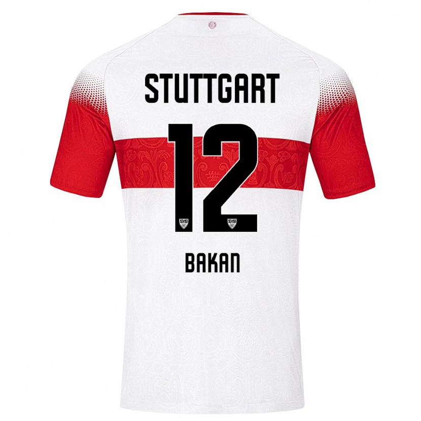 Danxen Herren Eren Bakan #12 Weiß Rot Gelb Heimtrikot Trikot 2026/27 T-Shirt