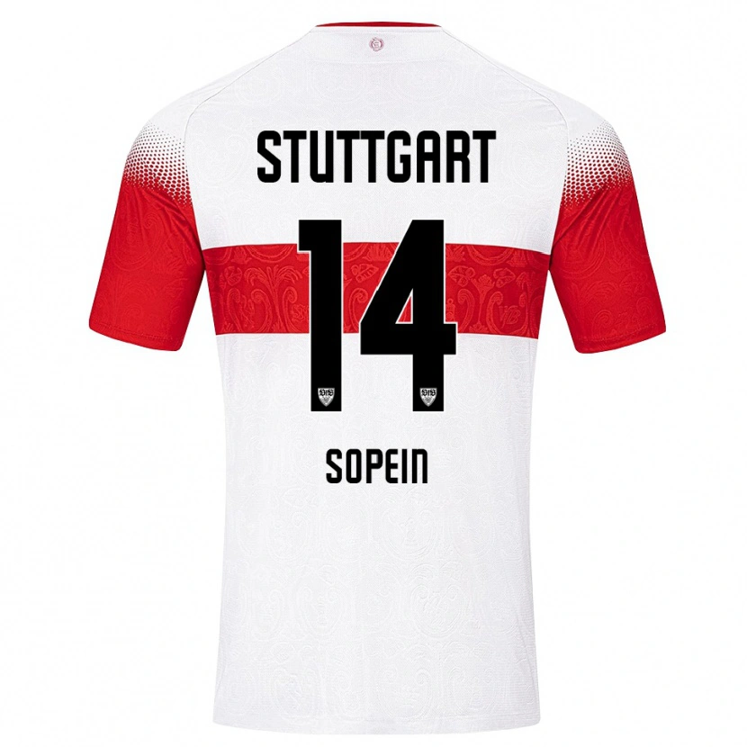 Danxen Herren David Sopein #14 Weiß Rot Gelb Heimtrikot Trikot 2026/27 T-Shirt