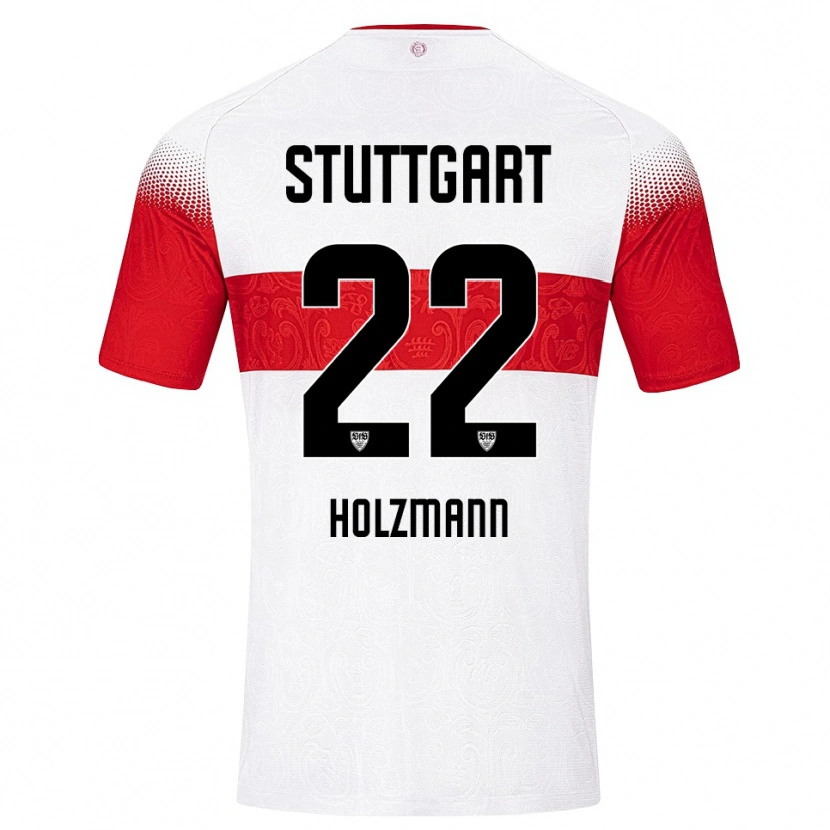 Danxen Herren Lucas Holzmann #22 Weiß Rot Gelb Heimtrikot Trikot 2026/27 T-Shirt