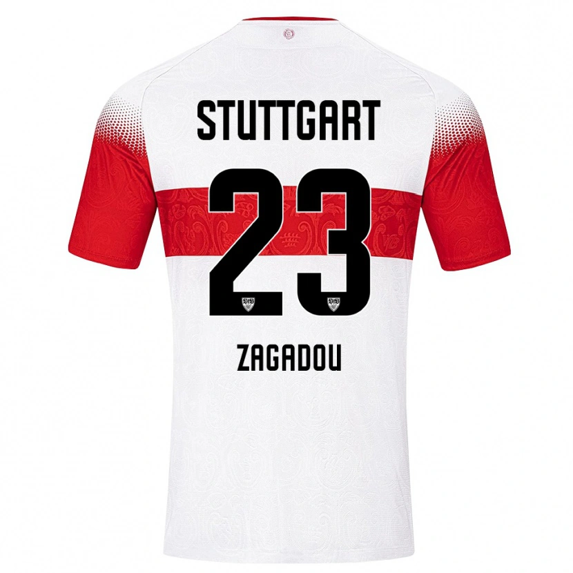 Danxen Herren Dan-Axel Zagadou #23 Weiß Rot Gelb Heimtrikot Trikot 2026/27 T-Shirt