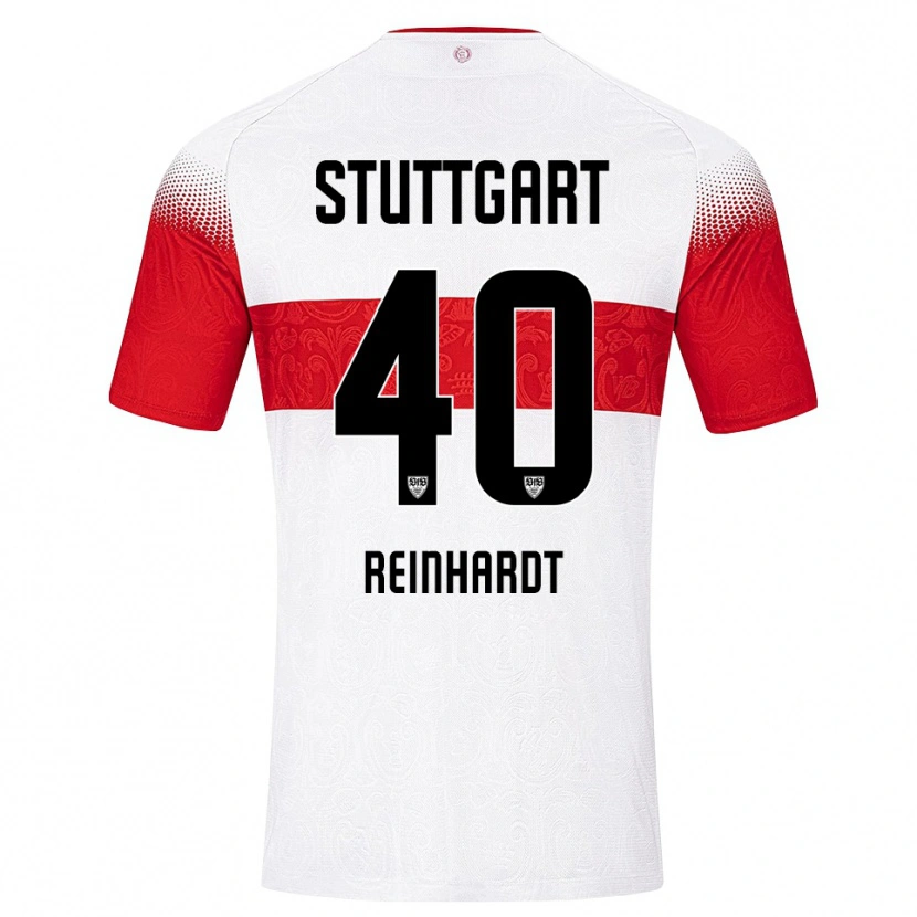 Danxen Herren Peter Reinhardt #40 Weiß Rot Gelb Heimtrikot Trikot 2026/27 T-Shirt