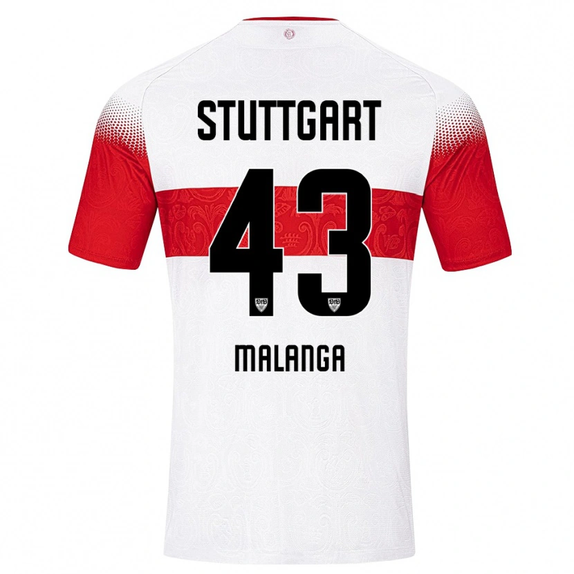Danxen Herren Jarzinho Malanga #43 Weiß Rot Gelb Heimtrikot Trikot 2026/27 T-Shirt