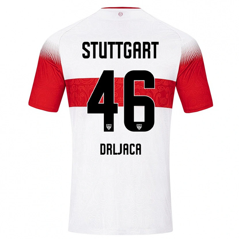 Danxen Herren Stefan Drljaca #46 Weiß Rot Gelb Heimtrikot Trikot 2026/27 T-Shirt