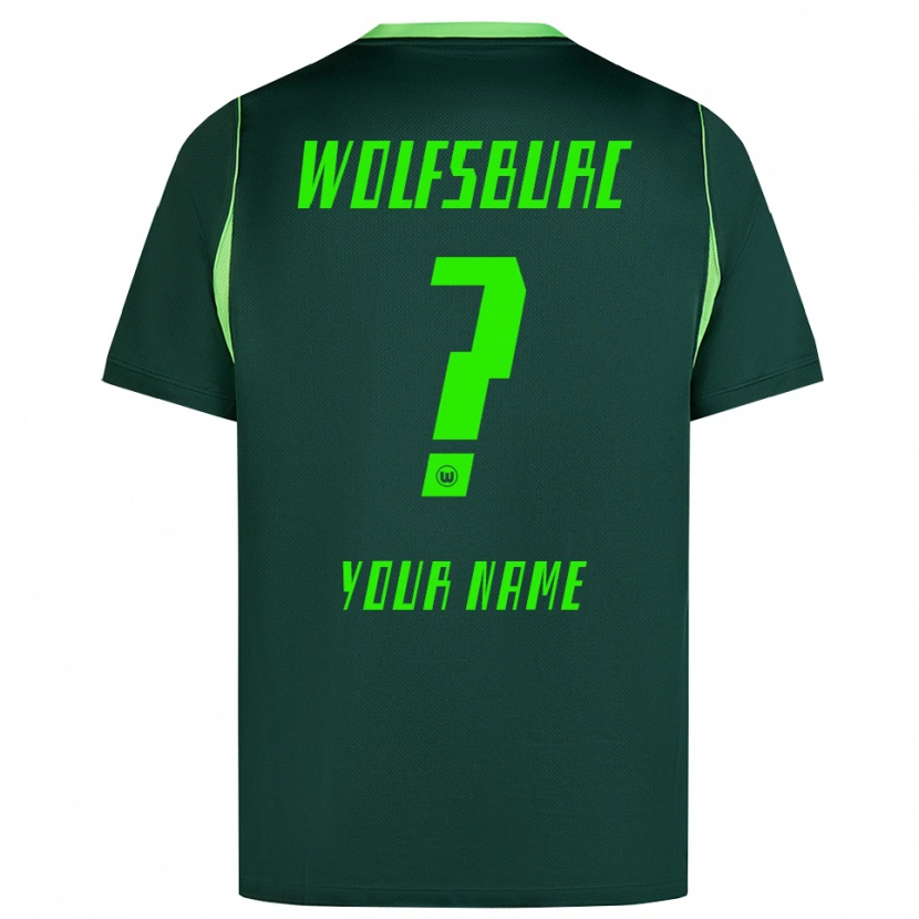 Danxen Herren Ihren Namen #0 Dunkelgrün Weiß Heimtrikot Trikot 2026/27 T-Shirt