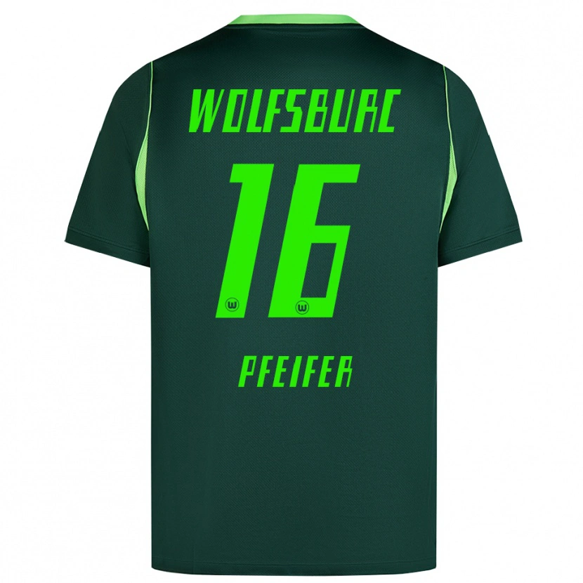 Danxen Herren Leo Pfeifer #16 Dunkelgrün Weiß Heimtrikot Trikot 2026/27 T-Shirt