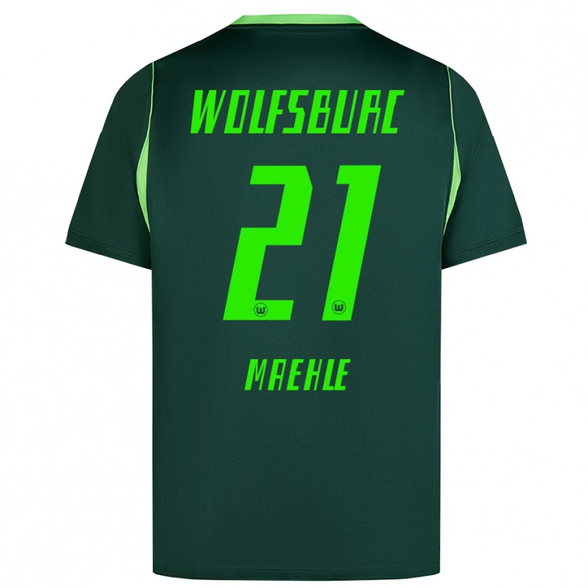 Danxen Herren Joakim Maehle #21 Dunkelgrün Weiß Heimtrikot Trikot 2026/27 T-Shirt