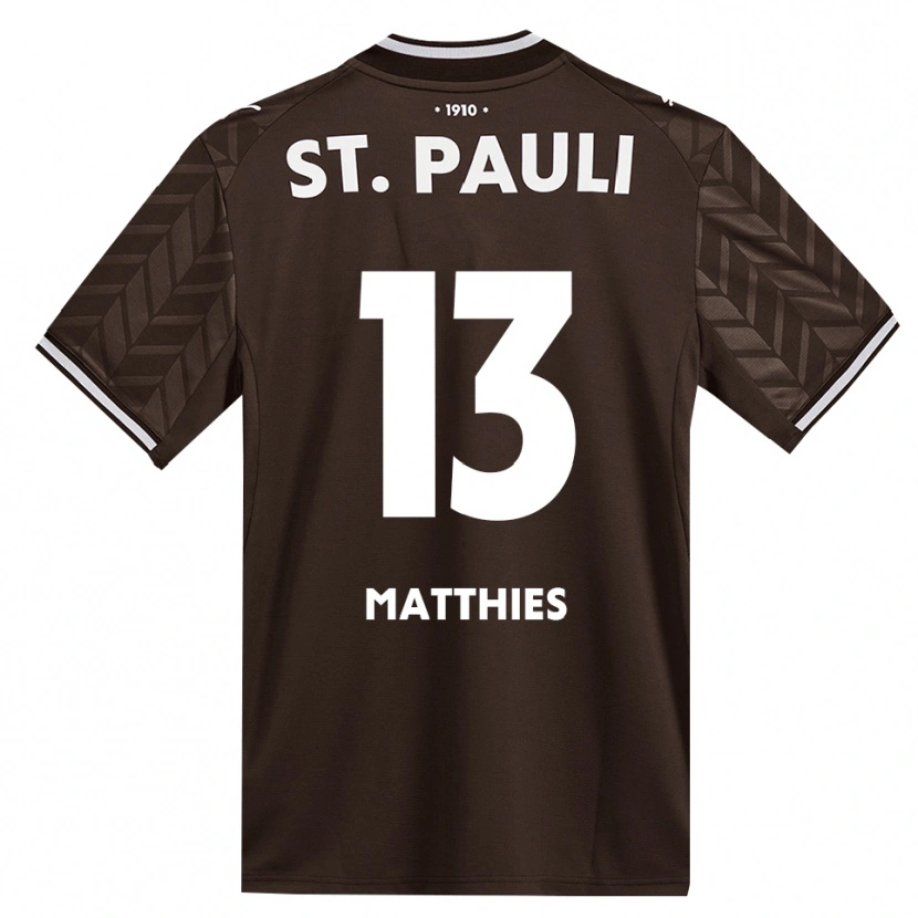 Danxen Herren Leo Matthies #13 Kaffee Weiß Heimtrikot Trikot 2026/27 T-Shirt