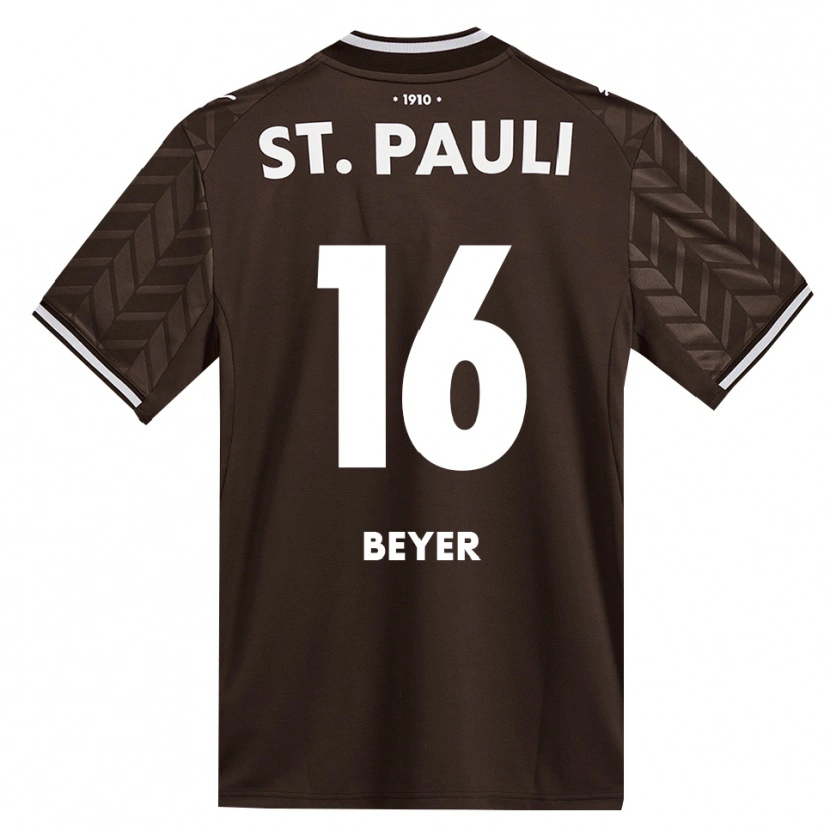 Danxen Herren Lasse Beyer #16 Kaffee Weiß Heimtrikot Trikot 2026/27 T-Shirt