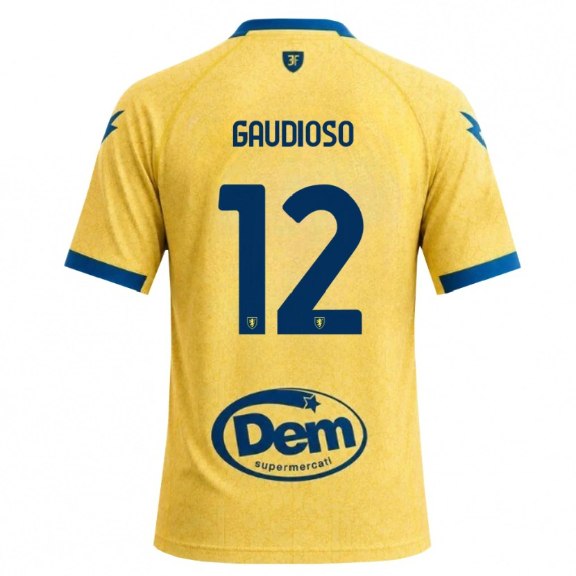Danxen Herren Gianmaria Gaudioso #12 Khaki Schwarz Blau Heimtrikot Trikot 2026/27 T-Shirt