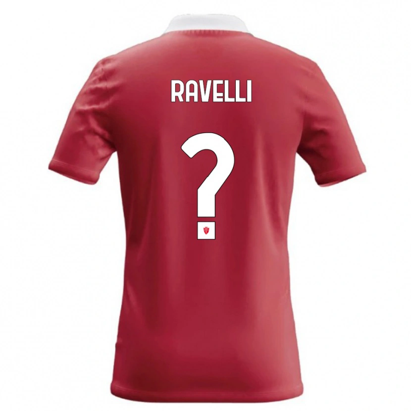 Danxen Herren Etienne Ravelli #0 Rot Weiß Heimtrikot Trikot 2026/27 T-Shirt