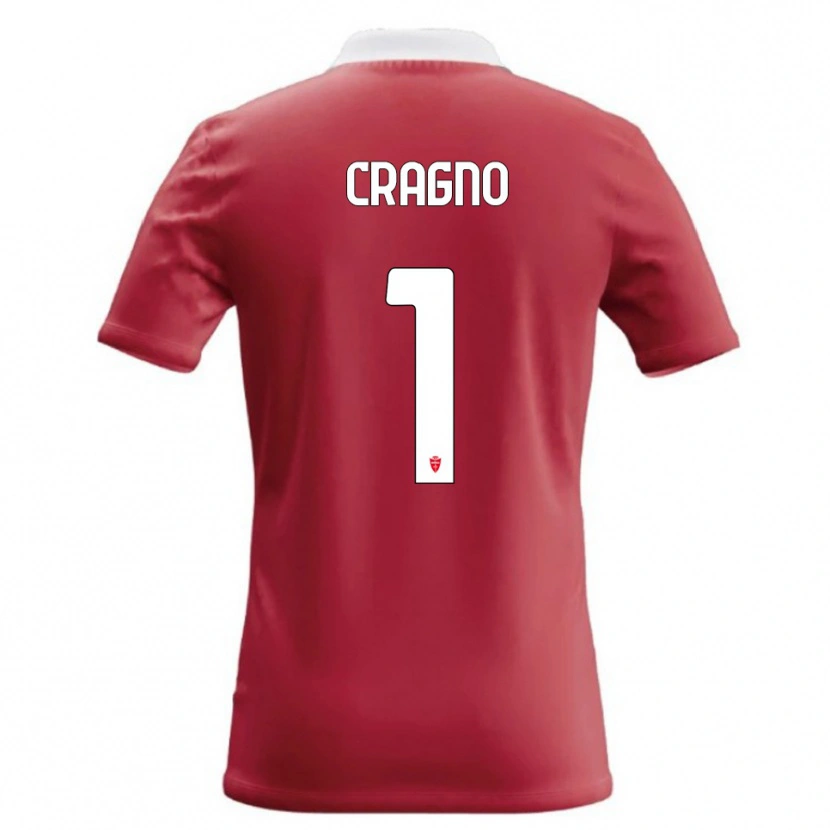 Danxen Herren Alessio Cragno #1 Rot Weiß Heimtrikot Trikot 2026/27 T-Shirt