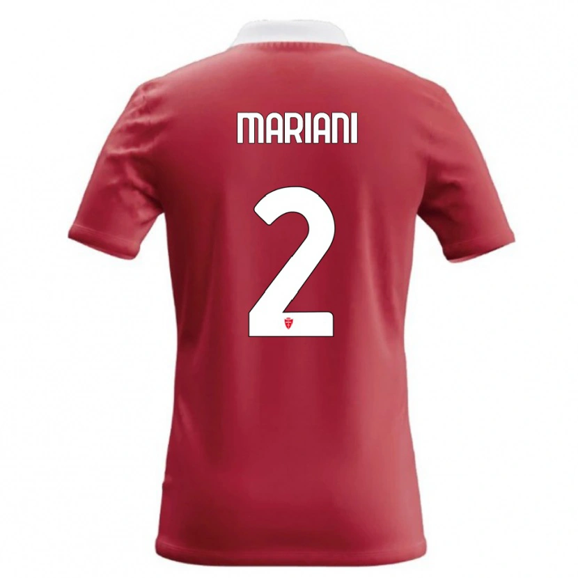 Danxen Herren Christian Mariani #2 Rot Weiß Heimtrikot Trikot 2026/27 T-Shirt