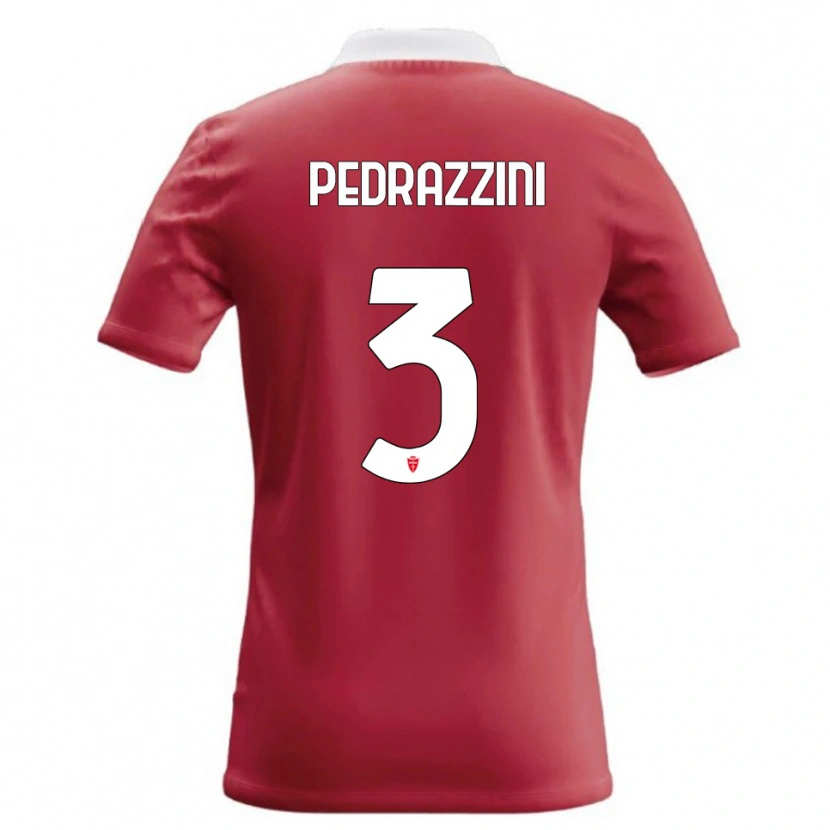 Danxen Herren Carlo Pedrazzini #3 Rot Weiß Heimtrikot Trikot 2026/27 T-Shirt