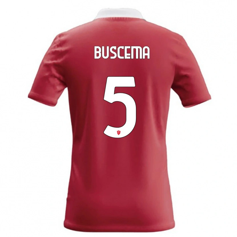 Danxen Herren Rosario Buscema #5 Rot Weiß Heimtrikot Trikot 2026/27 T-Shirt