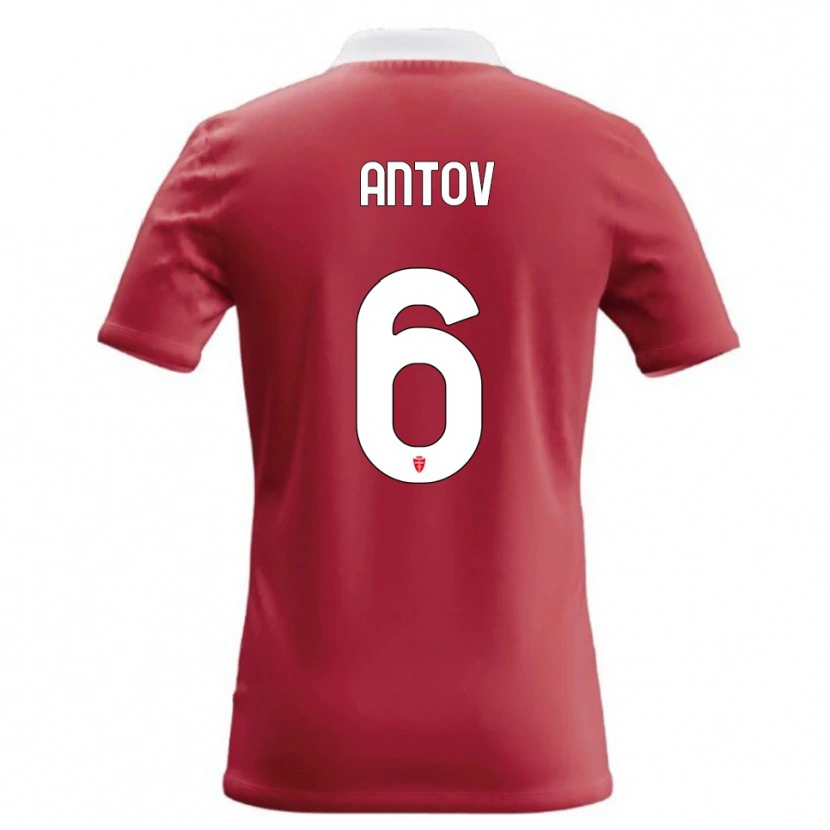 Danxen Herren Valentin Antov #6 Rot Weiß Heimtrikot Trikot 2026/27 T-Shirt