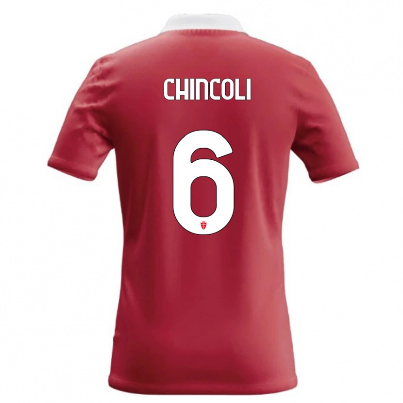 Danxen Herren Lorenzo Chincoli #6 Rot Weiß Heimtrikot Trikot 2026/27 T-Shirt