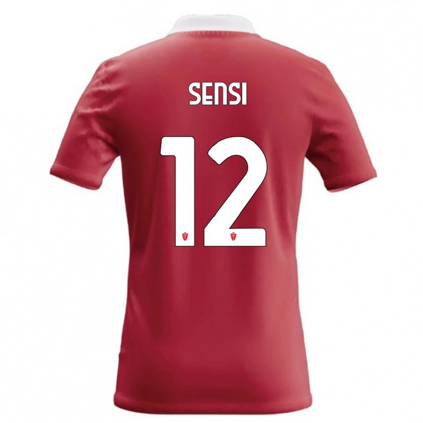 Danxen Herren Stefano Sensi #12 Rot Weiß Heimtrikot Trikot 2026/27 T-Shirt