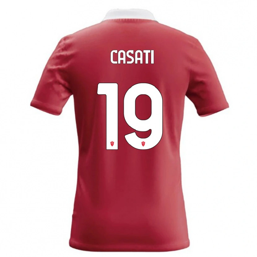 Danxen Herren Leonardo Casati #19 Rot Weiß Heimtrikot Trikot 2026/27 T-Shirt