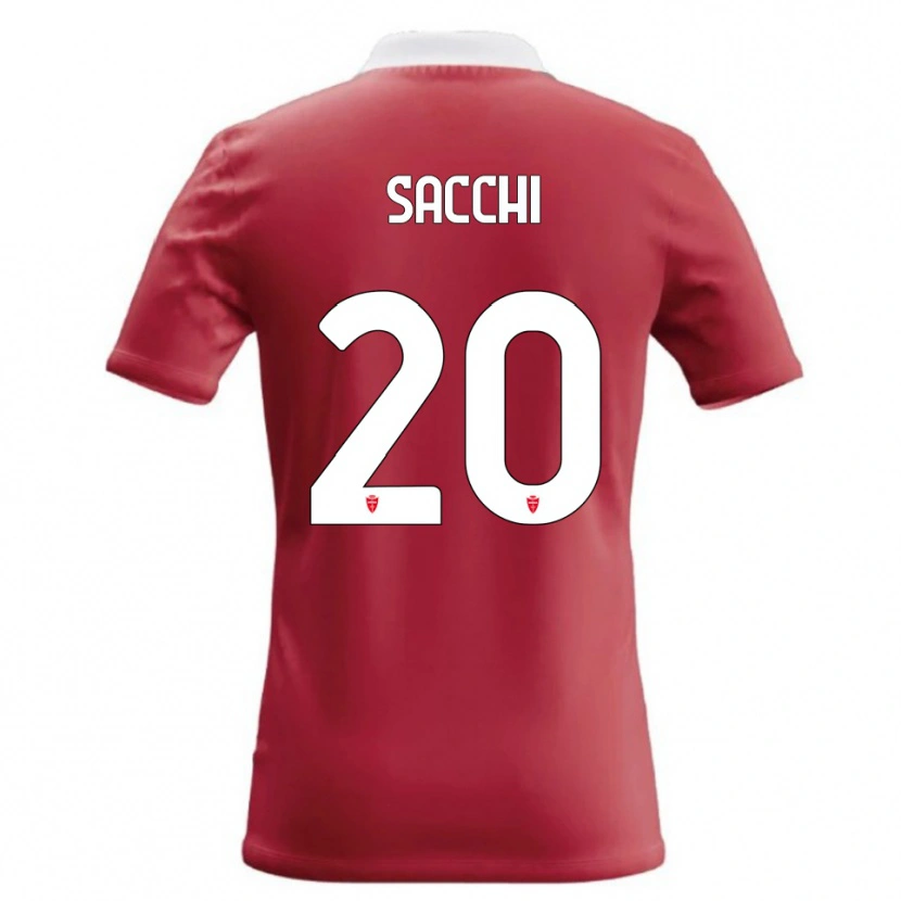 Danxen Herren Riccardo Sacchi #20 Rot Weiß Heimtrikot Trikot 2026/27 T-Shirt
