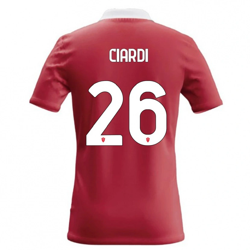 Danxen Herren Tommaso Ciardi #26 Rot Weiß Heimtrikot Trikot 2026/27 T-Shirt