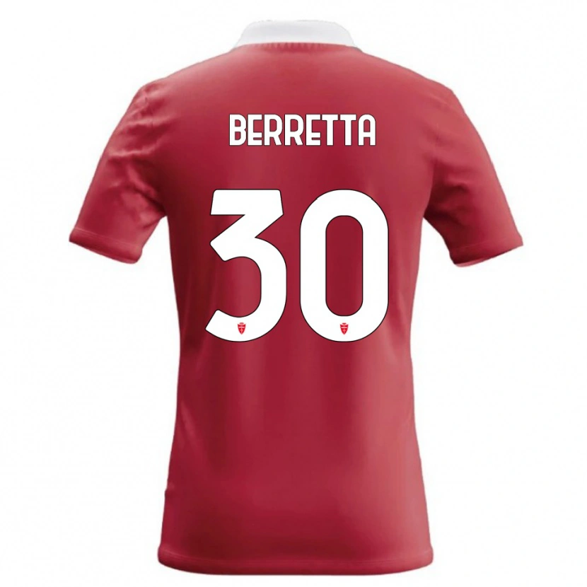 Danxen Herren Alessandro Berretta #30 Rot Weiß Heimtrikot Trikot 2026/27 T-Shirt
