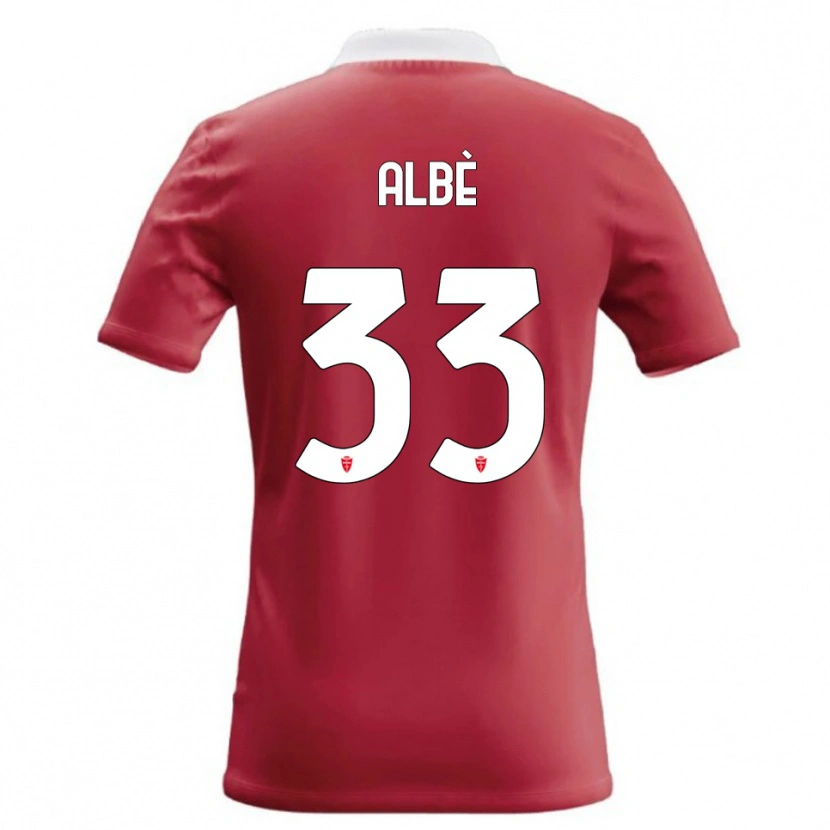 Danxen Herren Simone Albè #33 Rot Weiß Heimtrikot Trikot 2026/27 T-Shirt