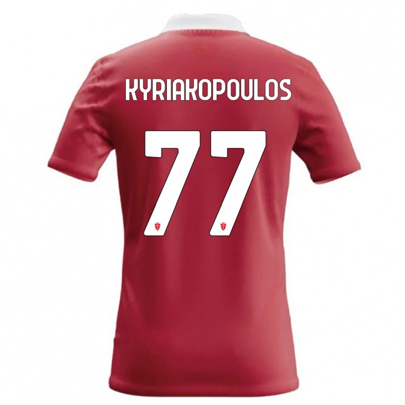 Danxen Herren Georgios Kyriakopoulos #77 Rot Weiß Heimtrikot Trikot 2026/27 T-Shirt