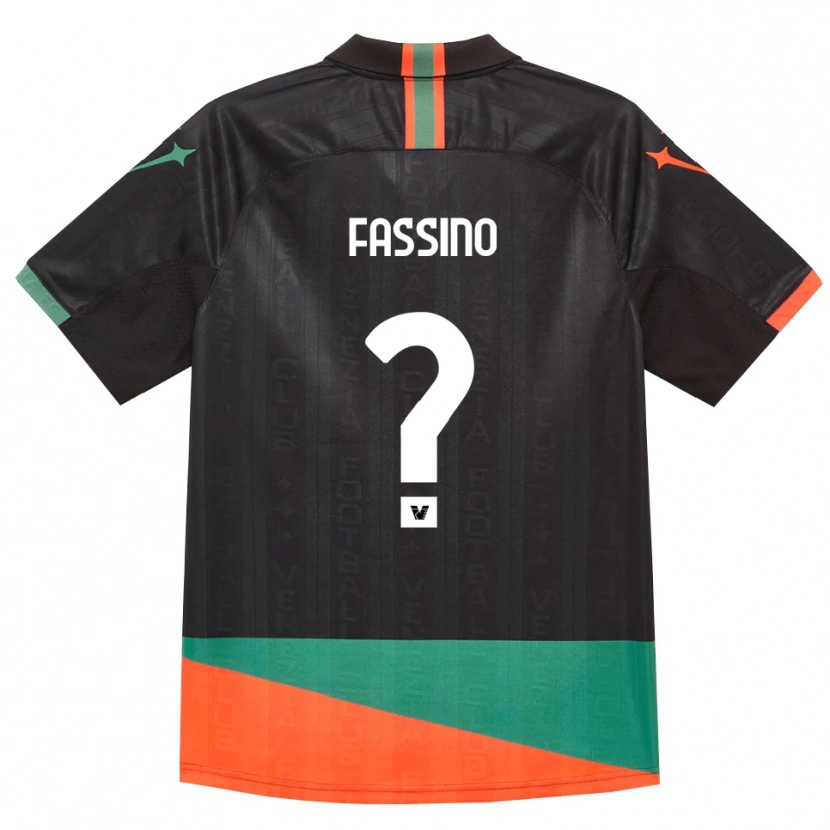 Danxen Herren Simone Fassino #0 Schwarz Orange Grün Heimtrikot Trikot 2026/27 T-Shirt
