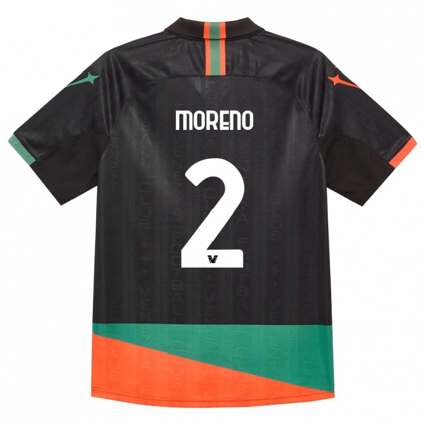 Danxen Herren Matías Moreno #2 Schwarz Orange Grün Heimtrikot Trikot 2026/27 T-Shirt