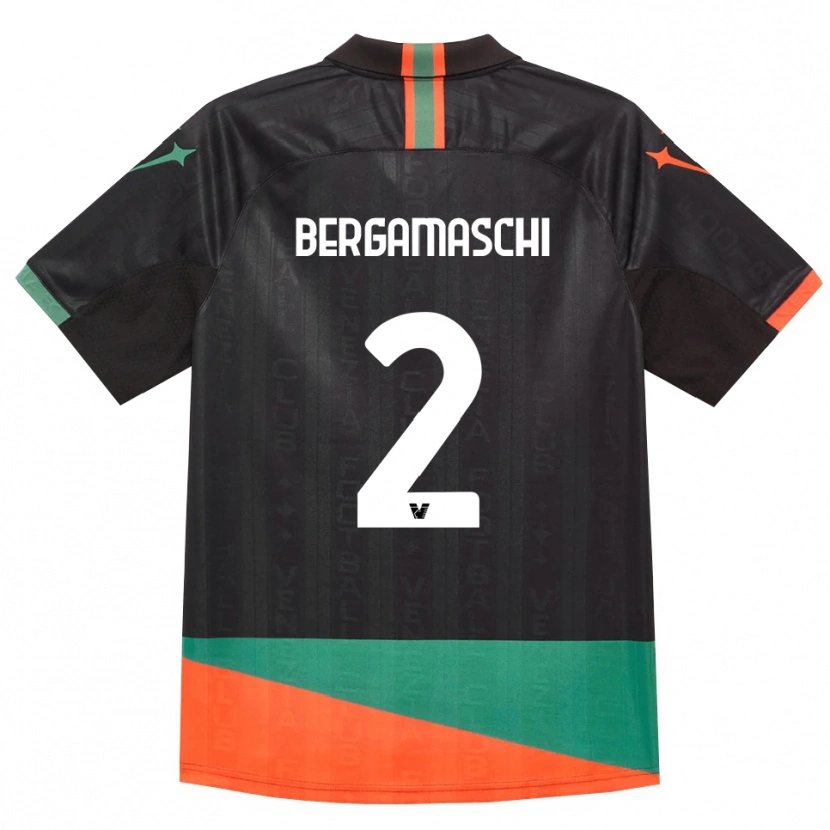 Danxen Herren Thomas Bergamaschi #2 Schwarz Orange Grün Heimtrikot Trikot 2026/27 T-Shirt