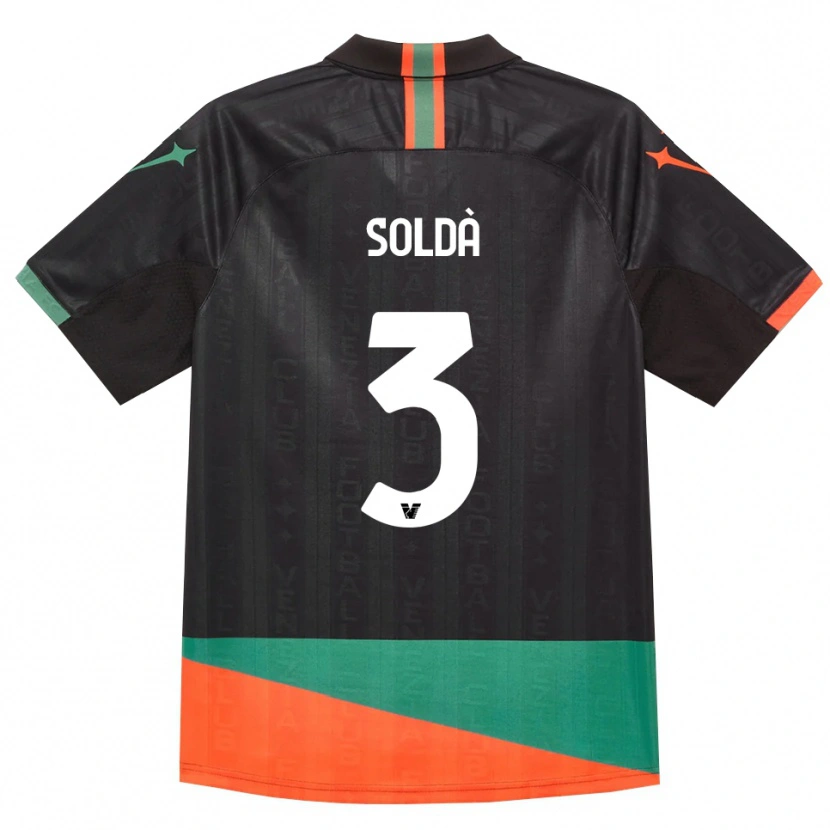 Danxen Herren Mohamed Soldà #3 Schwarz Orange Grün Heimtrikot Trikot 2026/27 T-Shirt