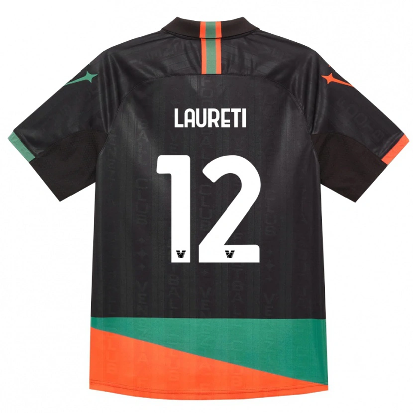 Danxen Herren Tommaso Laureti #12 Schwarz Orange Grün Heimtrikot Trikot 2026/27 T-Shirt