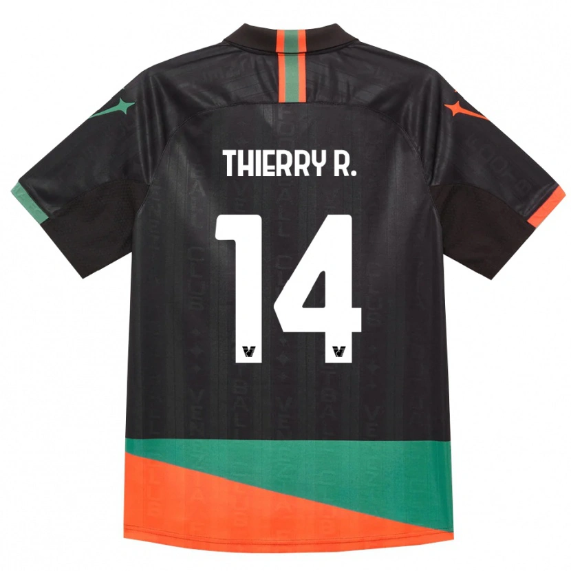 Danxen Herren Thierry Correia #14 Schwarz Orange Grün Heimtrikot Trikot 2026/27 T-Shirt