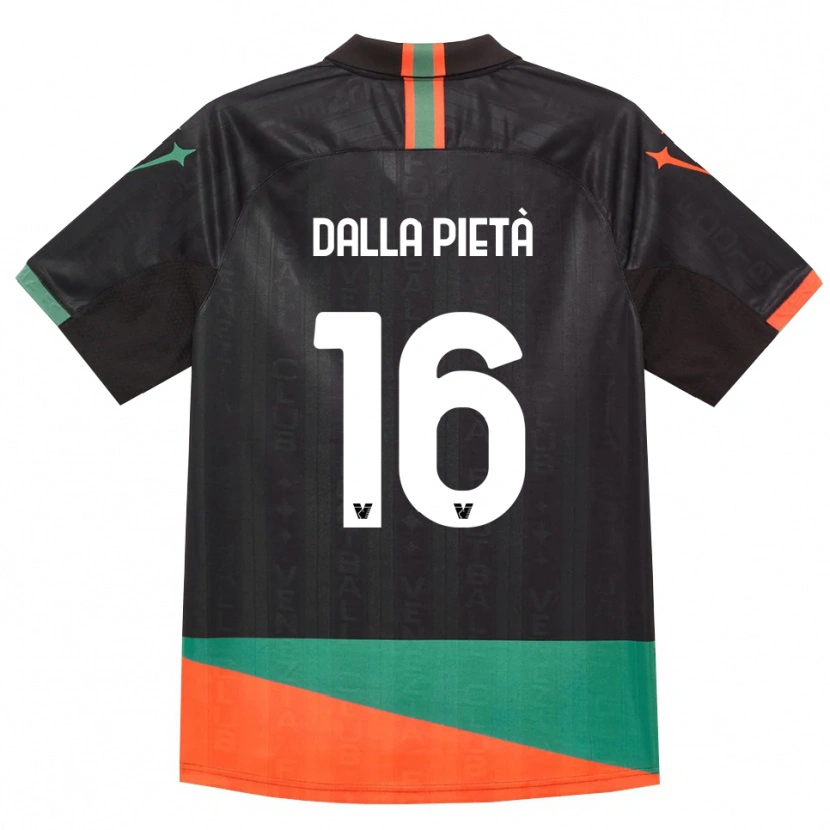 Danxen Herren Leonardo Dalla Pietà #16 Schwarz Orange Grün Heimtrikot Trikot 2026/27 T-Shirt