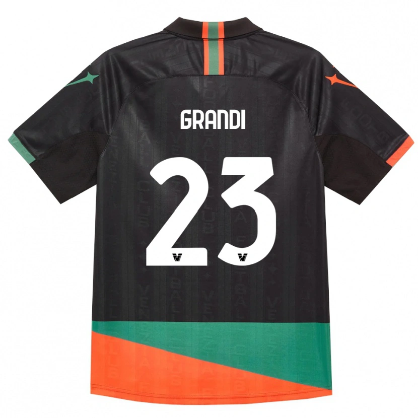 Danxen Herren Matteo Grandi #23 Schwarz Orange Grün Heimtrikot Trikot 2026/27 T-Shirt