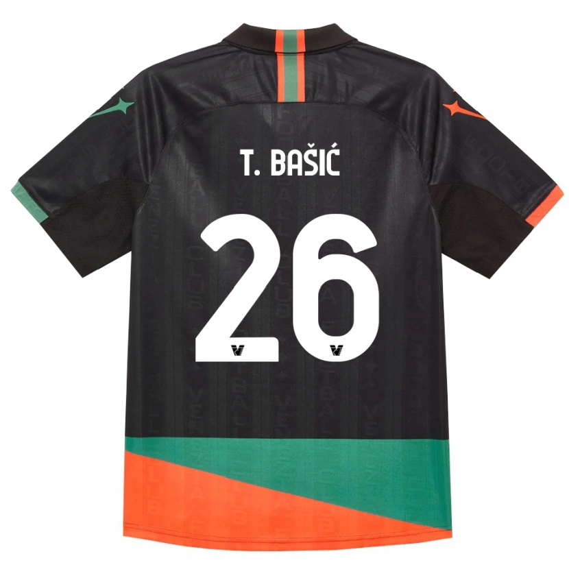Danxen Herren Toma Bašić #26 Schwarz Orange Grün Heimtrikot Trikot 2026/27 T-Shirt