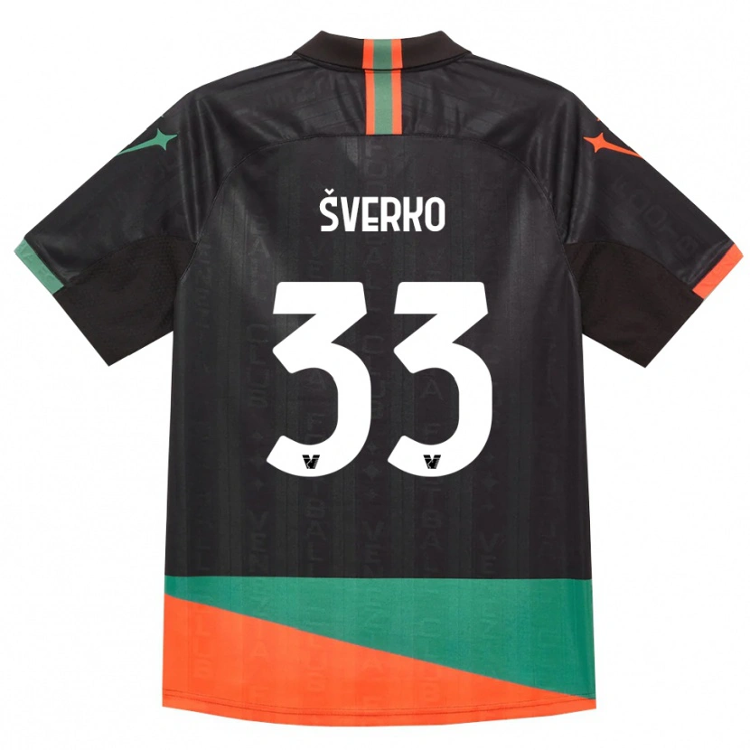 Danxen Herren Marin Šverko #33 Schwarz Orange Grün Heimtrikot Trikot 2026/27 T-Shirt